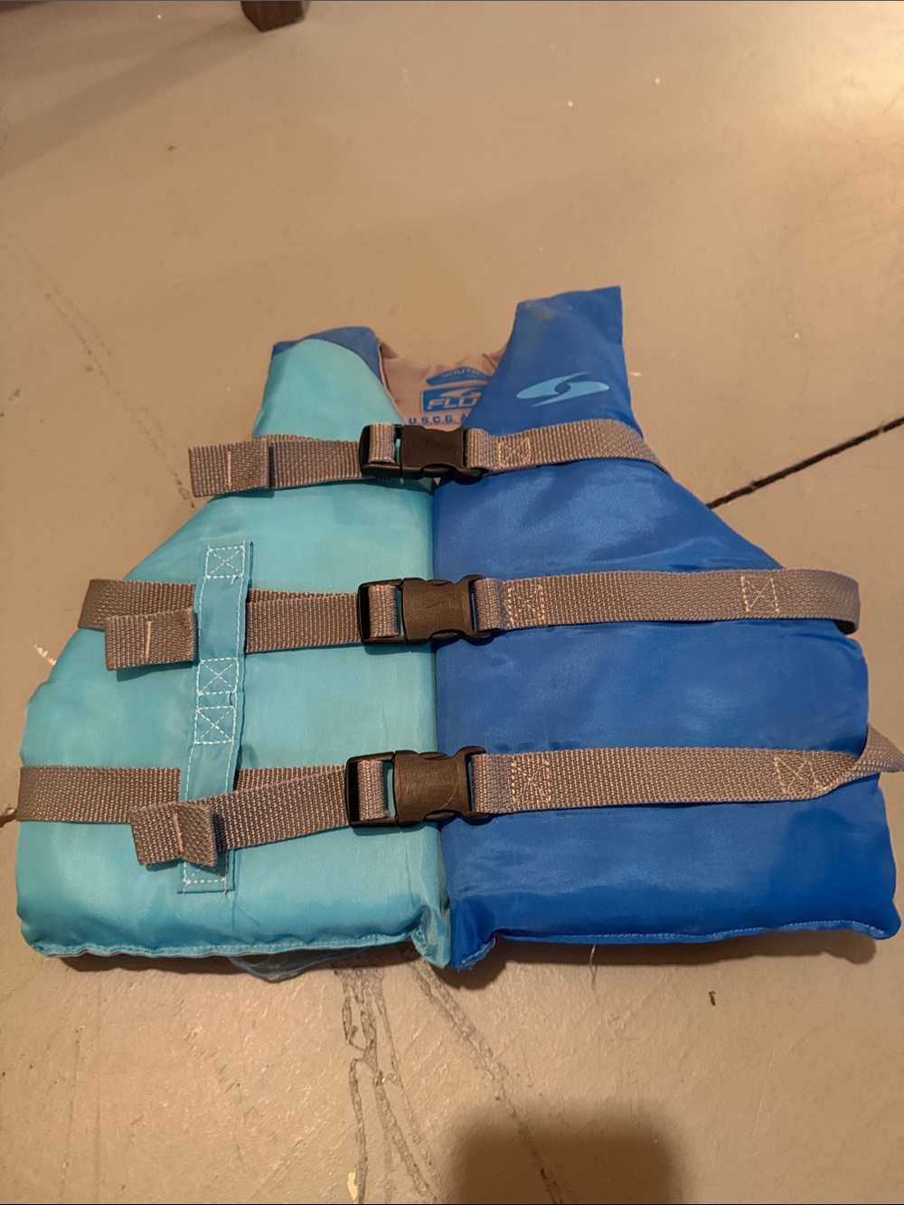 Fluid Kids Life Jacket Blue and Teal